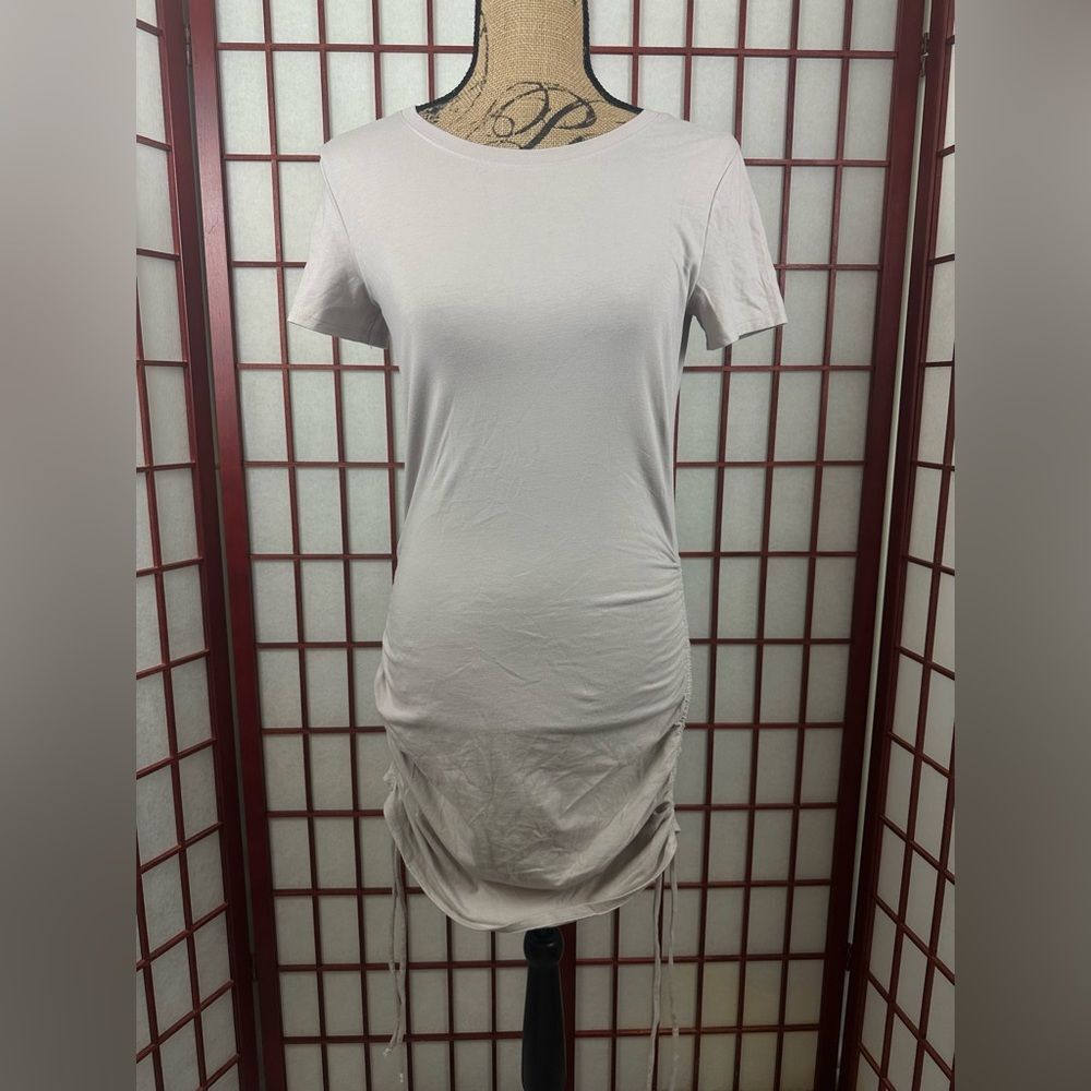 NWT Victorias Secret PINK Ruched Bodycon Short Sleeve Dress Small